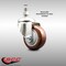 Service Caster 3.5 Inch 316SS Maroon Polyurethane Wheel Swivel 10mm Threaded Stem Caster SCC-SS316TS20S3514-PPUB-MRN-M1015 - alternate 2